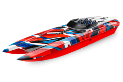 Lancha RC Traxxas DCB M41 Catamaran TQi TSM Vermelha 57046-4 - Alta Performance
